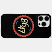 86 47 Anti Trump Funny Case-Mate iPhone Hülle (Rückseite (Horizontal))