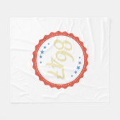 86 47 Anti Trump Funny Fleecedecke (Vorderseite (Horizontal))