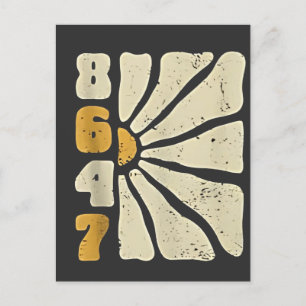 86 47 Anti Trump Funny Floral Spaß Feiertagspostkarte