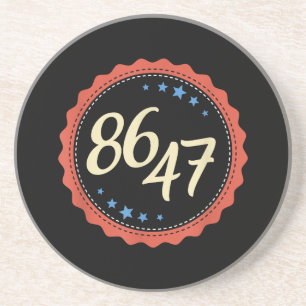86 47 Anti Trump Funny Getränkeuntersetzer