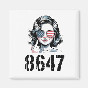 86 47 Anti Trump Lustig 8647 Anti-trump Frauen Magnet