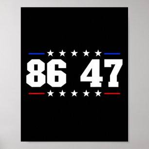 86 47 Anti-Trump Subtil Anti Trump 8647 Poster