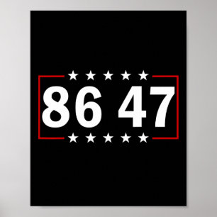 86 47 Anti-trump Subtile Anti Trump 8647 Poster