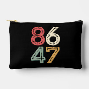 86 47 Anti Trump Vintag 80er Retro Style Zubehörtasche