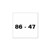 86-47 Briefmarke Gummistempel (Prägung)