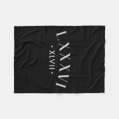 86 47 Roman Numerals Lxxxvi Xlvii 8647 Subtle Anti Fleecedecke (Vorderseite (Horizontal))