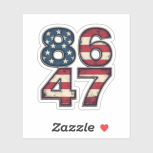 86 47 Tag der Amtseinführung des Präsidenten von P Aufkleber