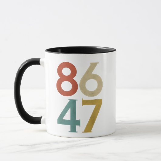 86 47 Trumps Cooler Trump-Gegner Tasse (Links)