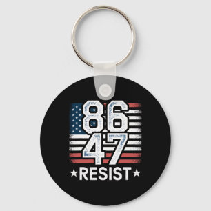 86 47 Widerstehe Anti Trump Entferne 47 Vintage 86 Schlüsselanhänger