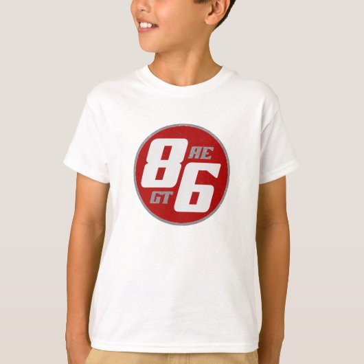 86 AE oder GT? T-Shirt (Vorderseite)