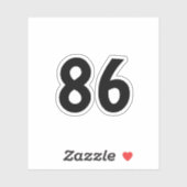 86 AUFKLEBER (Blatt)