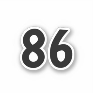86 AUFKLEBER