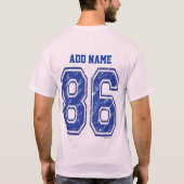 86 Custom Jersey T-Shirt (Rückseite)