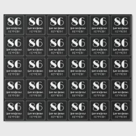 86. Geburtstag - Art Deco Inspiriert Look "86", Na Geschenkpapier