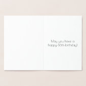 86. Geburtstag ~ Art-Déco-Stil "86" & Individuelle Folienkarte (Innenseite)