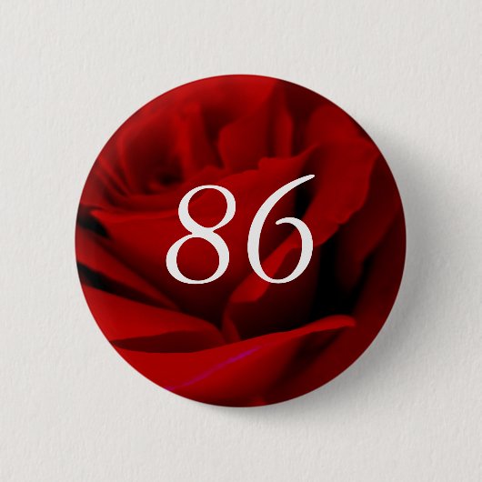 86. Geburtstag Button (Vorderseite)