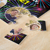 86. Geburtstag: Fun Rainbow #, Individuelle Name + Puzzle (Seite)