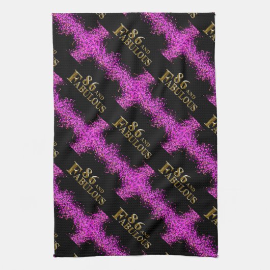 86. Geburtstag Geschirrtuch (Vertikal)