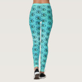 86. Geburtstag oder Jubiläum Pfauenmuster Leggings (Rückseite)