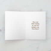 86. Geburtstag: Rustikale Imitate Holzschau, Regen Karte (Innenseite)