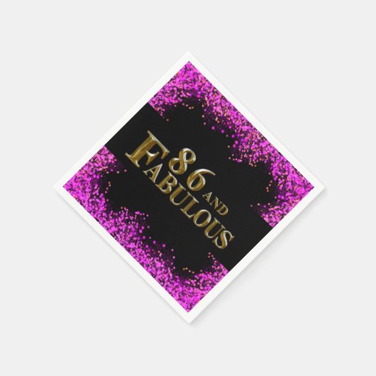 86. Geburtstag Serviette (Ecke)