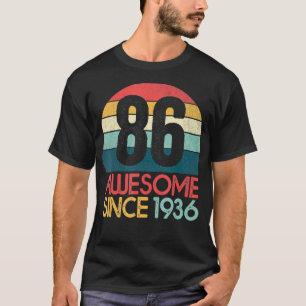 86. Geburtstag Vintage Retro 86 Jahre alt Großarti T-Shirt