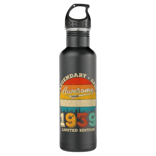 86 Jahre alt 1939 Retro Phantastisch 90. Geburtsta Edelstahlflasche (Vorderseite)