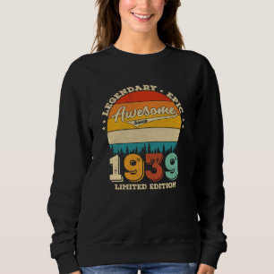86 Jahre alt 1939 Retro Phantastisch 90. Geburtsta Sweatshirt