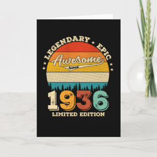 86 Jahre alt Phantastisch seit 1936 86. Geburtstag Karte