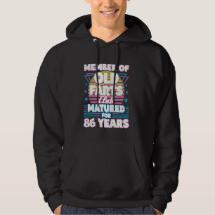 86 Jahre Alte Furzen Club Funny 86. Geburtstag Män Hoodie