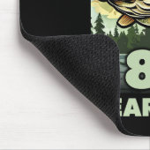 86 Jahre alter Fischer O'fishally 86 Fischerei 86. Mousepad (Ecke)