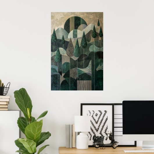 870 Abstrakt Poster (Heimbüro)