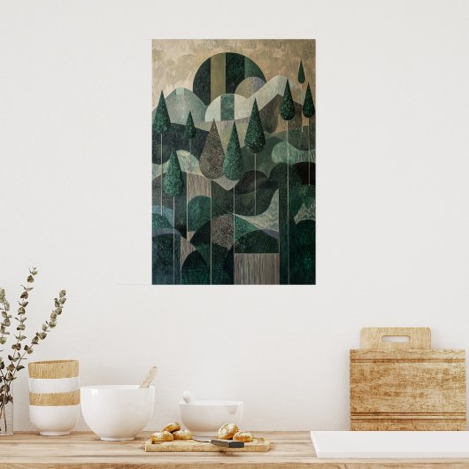 870 Abstrakt Poster (Küche)