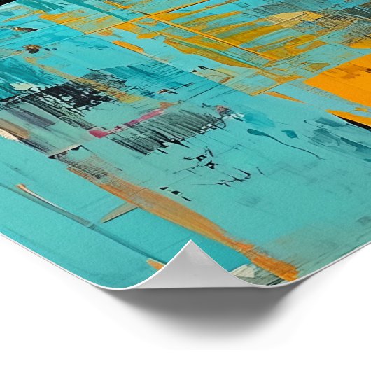 872 Abstrakt Poster (Ecke)