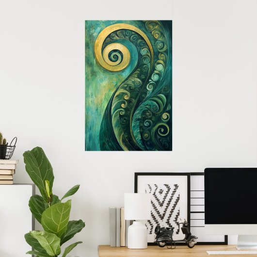 873 Abstrakt Poster (Heimbüro)