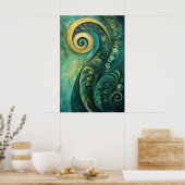 873 Abstrakt Poster (Küche)