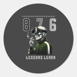 876 LESSONS LEARN Sticker