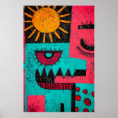 878 Abstrakt Poster (Vorne)