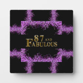 87. Geburtstag Fotoplatte (Vorderseite)