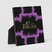 87. Geburtstag Fotoplatte (Vorderseite)