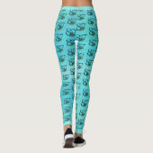 87. Geburtstag oder Jubiläum Pfauenfedern Leggings (Rückseite)