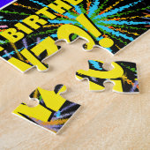 87. Geburtstag: Spaß, farbenfrohe feierliche Feuer Puzzle (Seite)