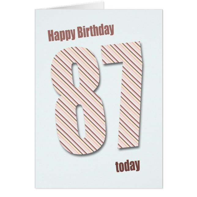 87. Geburtstagkarte (Vorne)