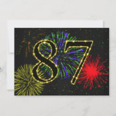 87. Geburtstagsparty Einladung (Vorderseite)