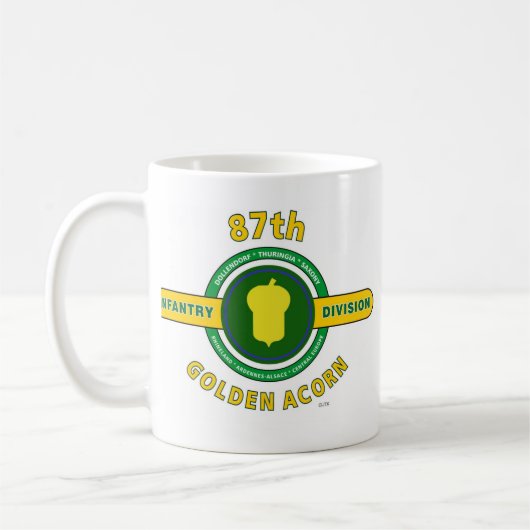 87. INFANTERIEDIVISION "GOLDENE EICHEL " KAFFEETASSE (Links)