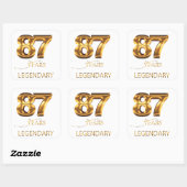 87 Jahre legendärer Aufkleber (Blatt)