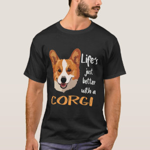 87 Leben ist einfach besser mit einem Corgi T-Shirt