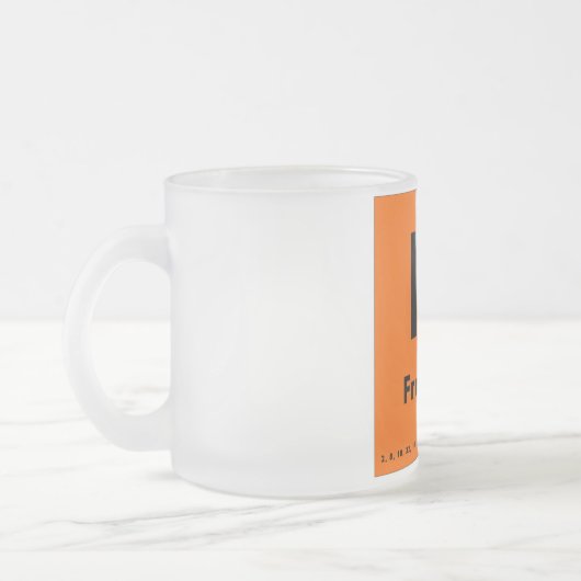 87 Periodensystem des Francium-| der Elemente Mattglastasse (Links)