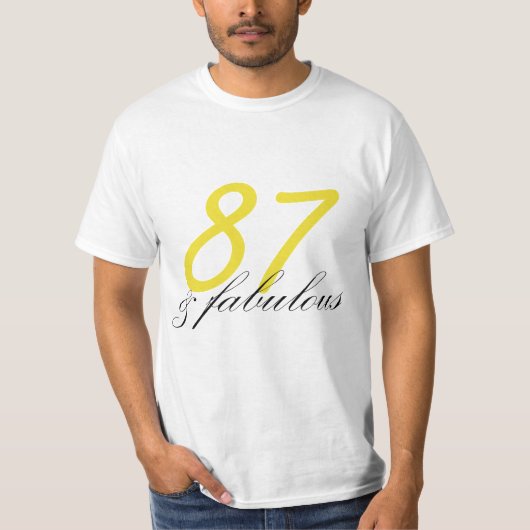 87 und Fabulous T-Shirt (Vorderseite)