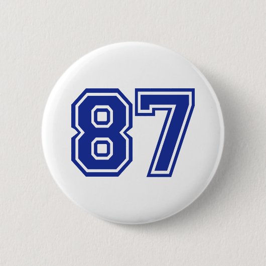 87 - Zahl Button (Vorderseite)